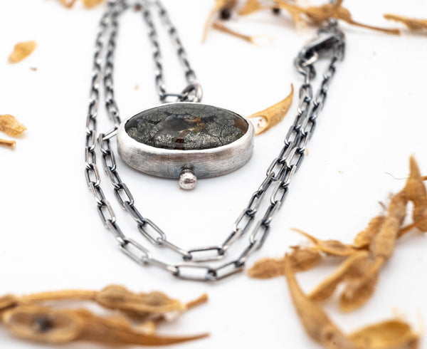 κολιε με ημιπολυτιμους λιθους