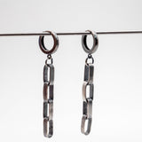 Handmade silver chain earrings