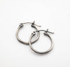 Silver hoop earrings