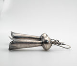 Silver earrings Native American (Squash Blossom)