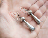 Silver earrings Native American (Squash Blossom)