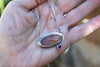 Silver Necklace with Ametrine and Amethyst