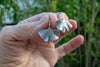 Ασημένια χειροποίητα σκουλαρίκια φύλλο Ginkgo - SILVERstro Κοσμήματα