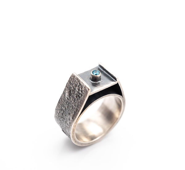 Ασημένιο Δαχτυλίδι Industrial-Unisex - SILVERstro Κοσμήματα
