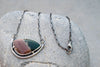 Ασημένιο κολιέ με Ίασπι του Ωκεανού (Ocean Jasper) - SILVERstro Κοσμήματα