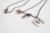 Monogram M Necklace | Leaf & Moonstone
