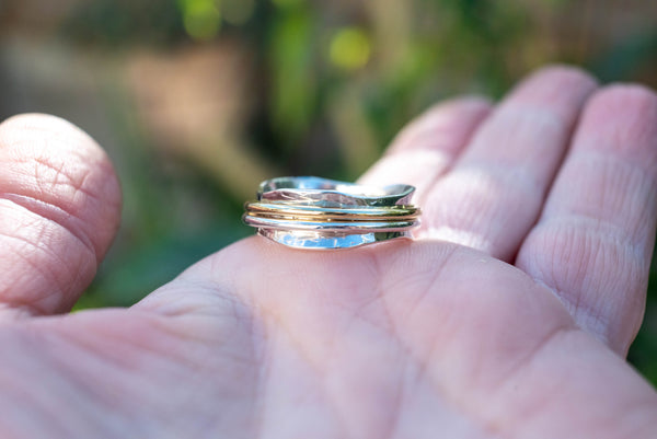 Mixed metals spinner – ψυχρό ασήμι και ζεστός ορείχαλκος – SILVERstro