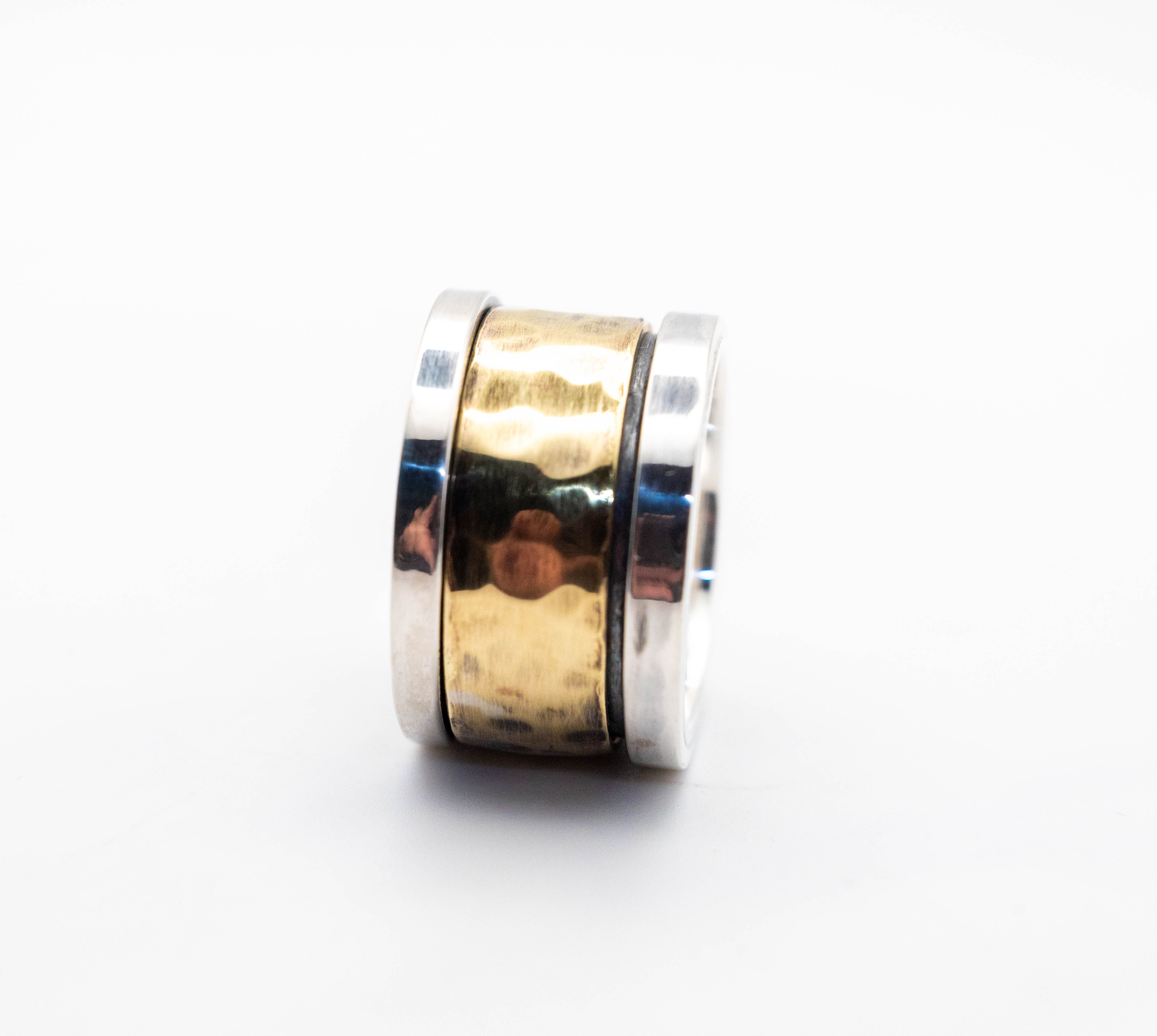 Spinner δαχτυλίδι – ασήμι και ορείχαλκος – SILVERstro