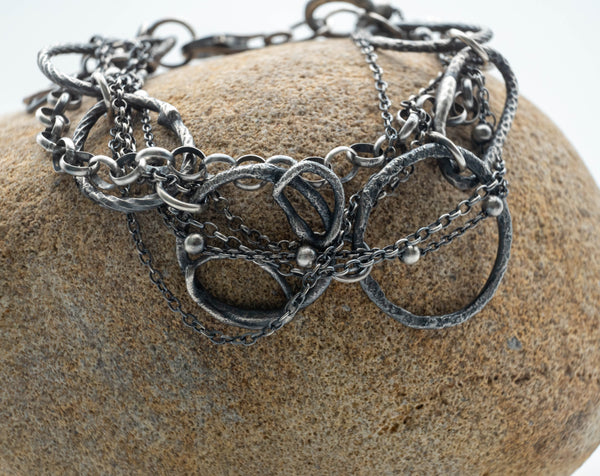 Ασημένιο χειροποίητο βραχιόλι αλυσίδα UNISEX - SILVERstro Κοσμήματα