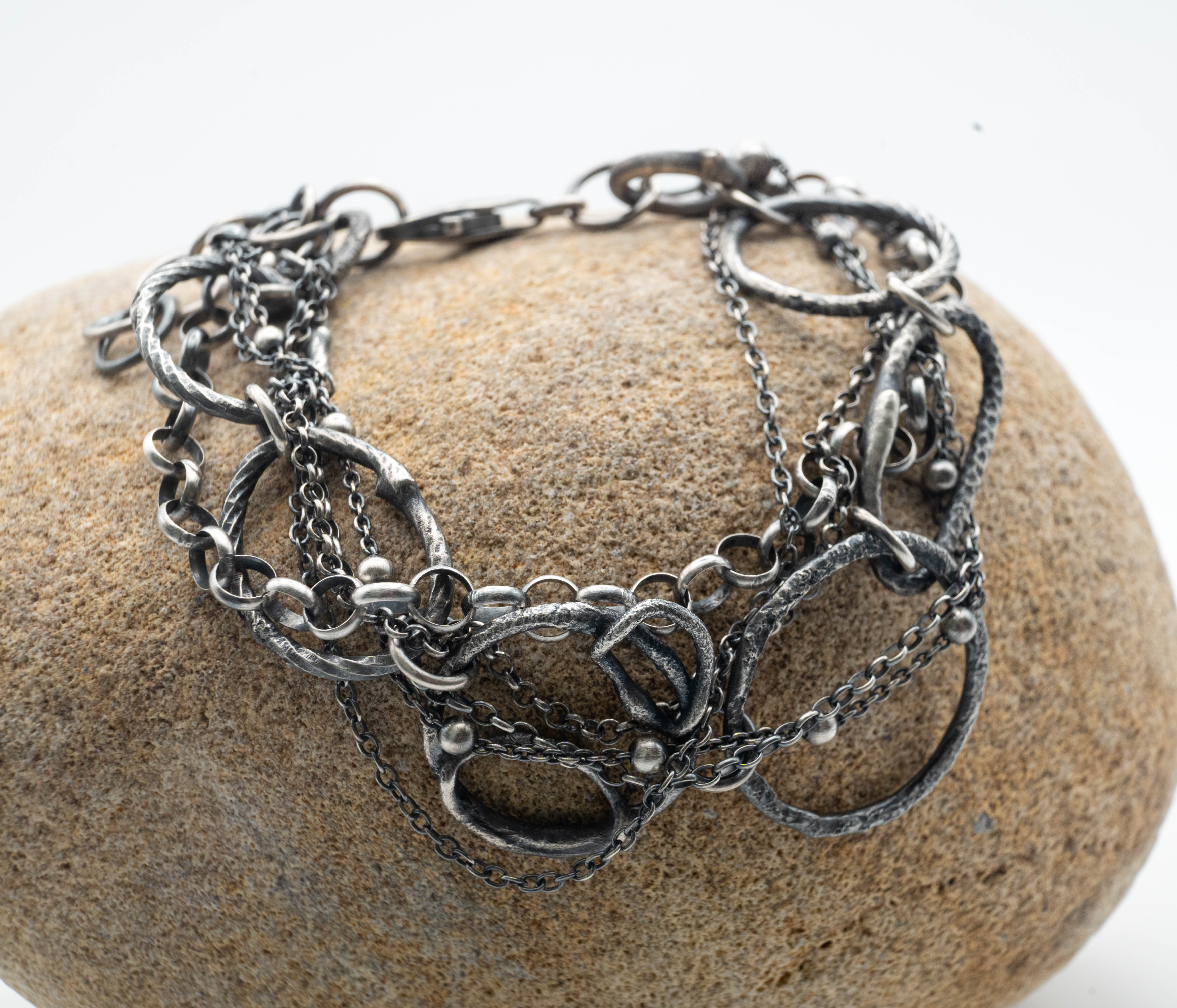 Ασημένιο χειροποίητο βραχιόλι αλυσίδα UNISEX - SILVERstro Κοσμήματα