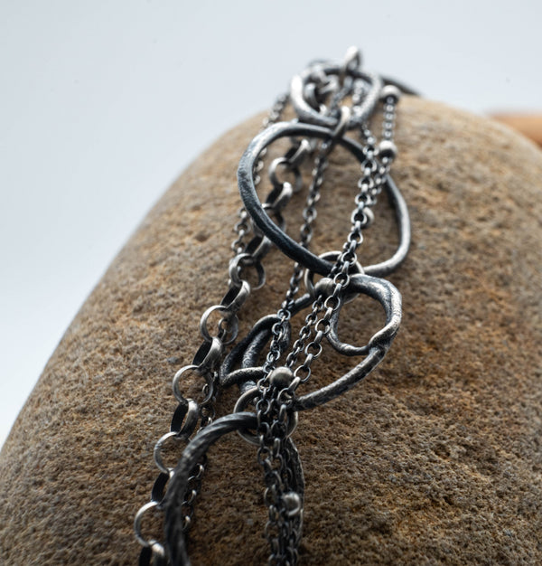 Ασημένιο χειροποίητο βραχιόλι αλυσίδα UNISEX - SILVERstro Κοσμήματα