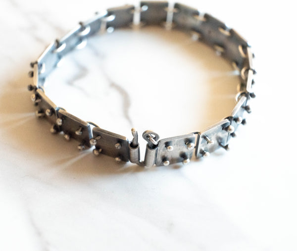 Χειροποίητο ασημένιο βραχιόλι UNISEX - SILVERstro Κοσμήματα