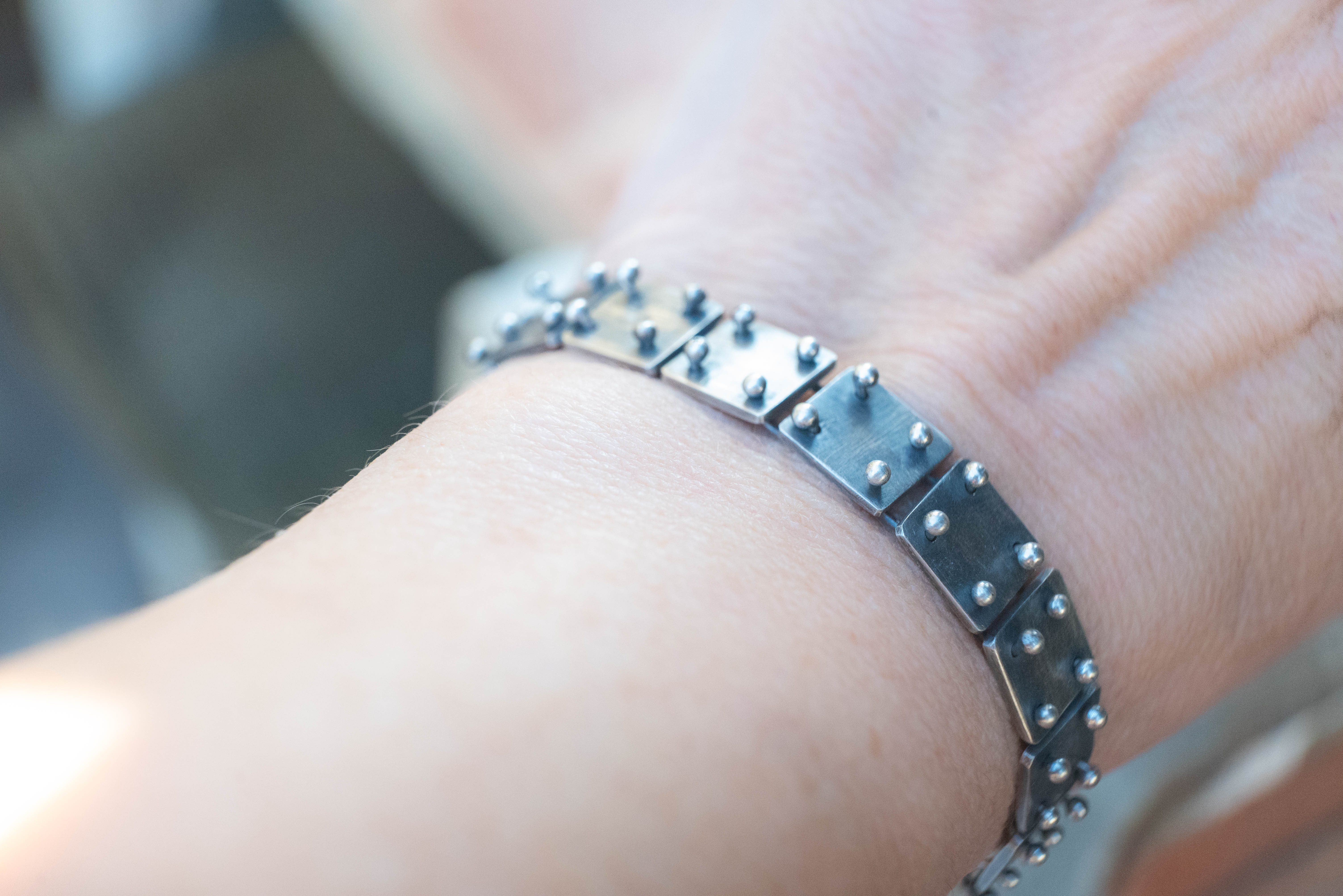 Χειροποίητο ασημένιο βραχιόλι UNISEX - SILVERstro Κοσμήματα
