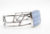 Βραχιόλι cuff από ασήμι με Blue Lace Agate - SILVERstro Κοσμήματα
