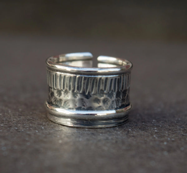 ανδρικό ανοιγόμενο δαχτυλίδι από ασήμι