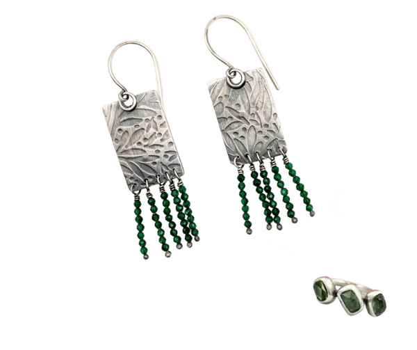 Τουρμαλίνη Δαχτυλίδι και Σκουλαρίκια