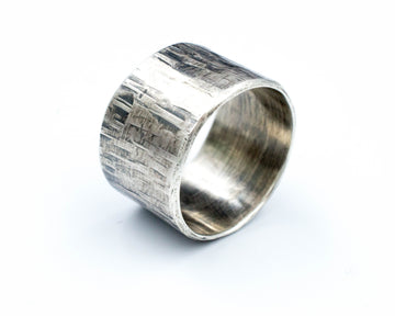 Ανδρικό δαχτυλίδι ασημένιο χειροποίητο