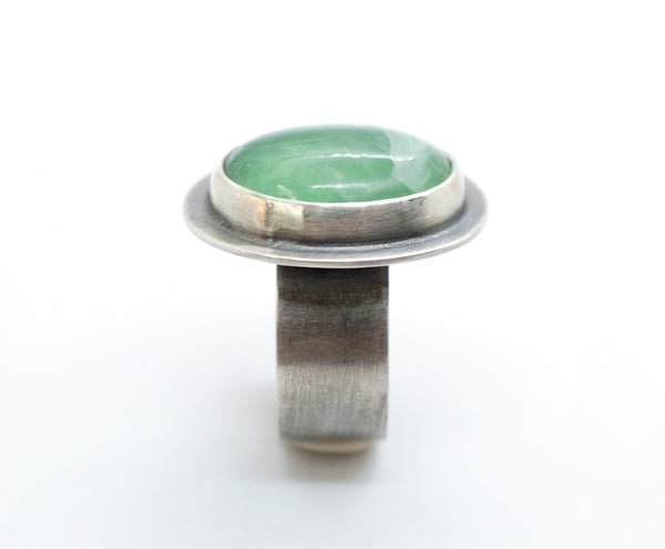 Ασημένιο δαχτυλίδι 925 με Πράσινο Φθορίτη (Green Flourite) - SILVERstro Κοσμήματα