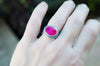 Ασημένιο δαχτυλίδι 925 με Ρόζ Χαλκηδόνιο(Pink chalcedony) - SILVERstro Κοσμήματα