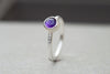 Ασημένιο δαχτυλίδι με Αμέθυστο (Amethyst) - SILVERstro Κοσμήματα