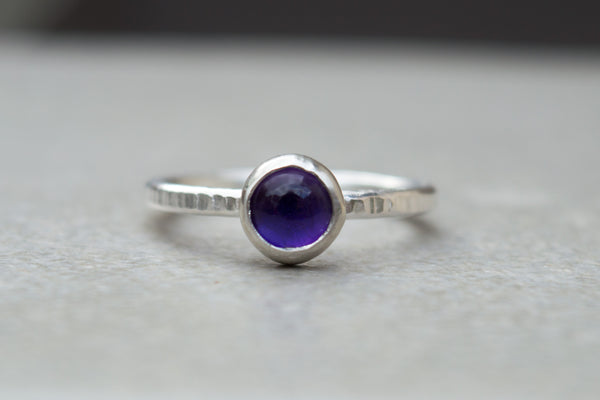 Ασημένιο δαχτυλίδι με Αμέθυστο (Amethyst) - SILVERstro Κοσμήματα