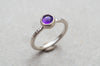 Ασημένιο δαχτυλίδι με Αμέθυστο (Amethyst) - SILVERstro Κοσμήματα