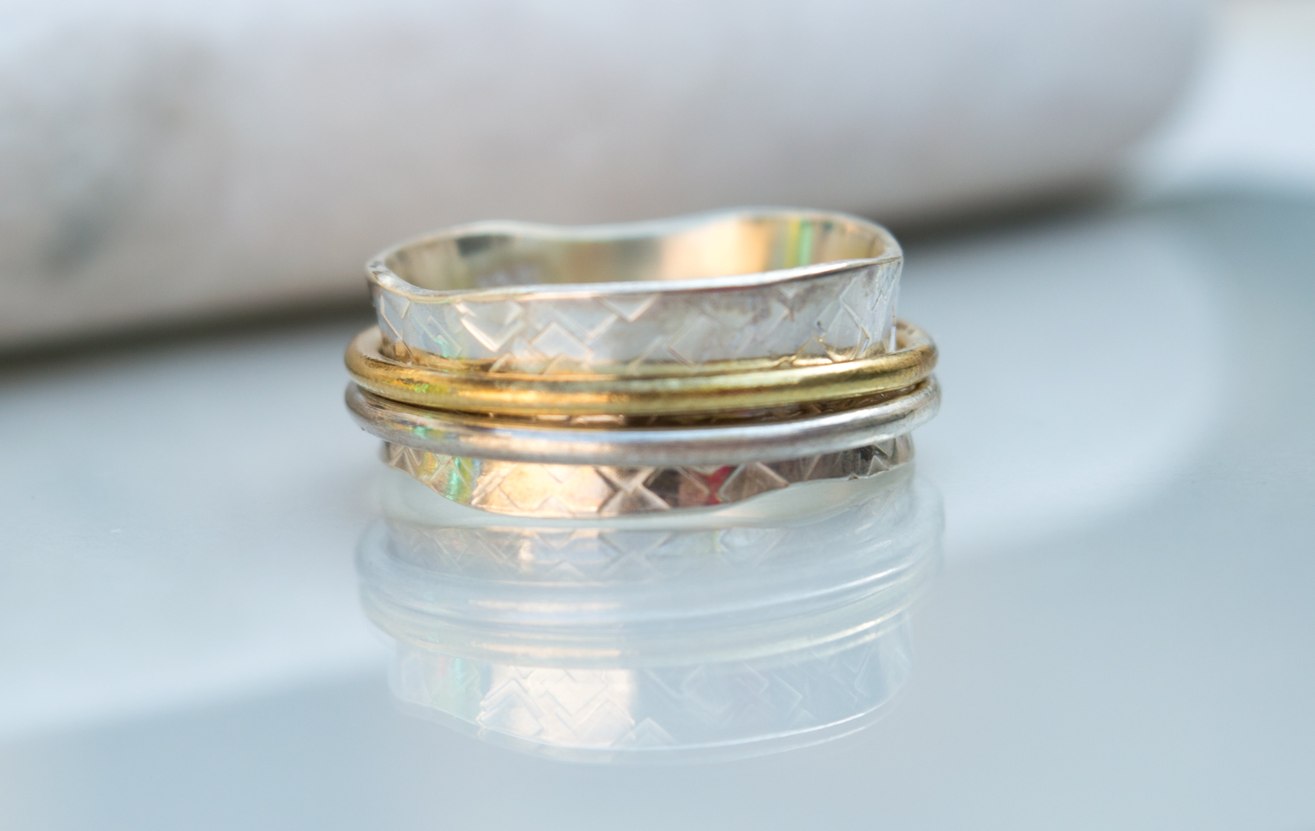 ασημένια δαχτυλίδια