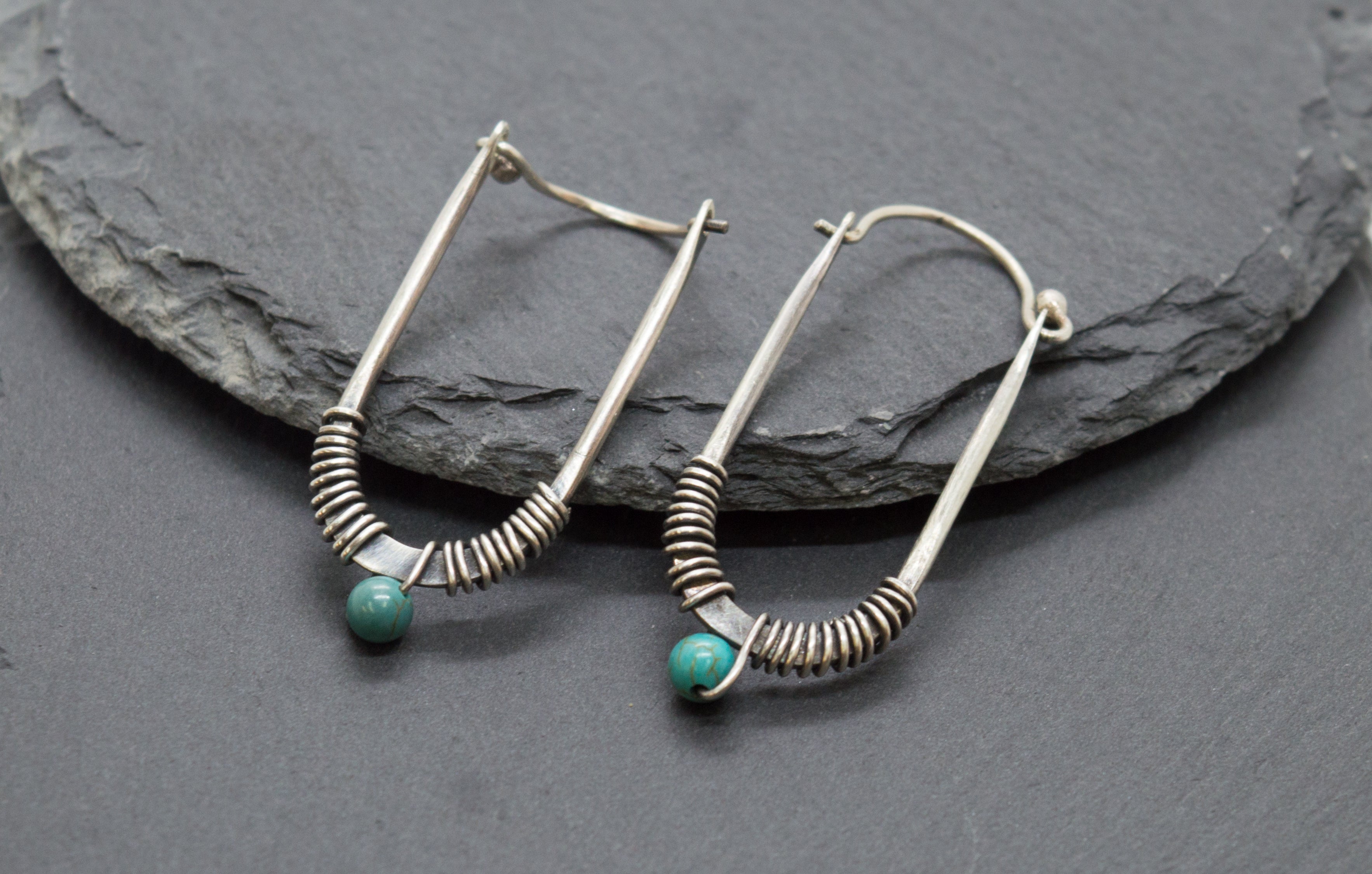 χειροποίητα σκουλαρίκια απο ασημι