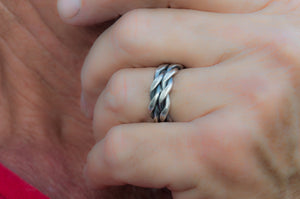ανδρικό δαχτυλίδι ασημένιο