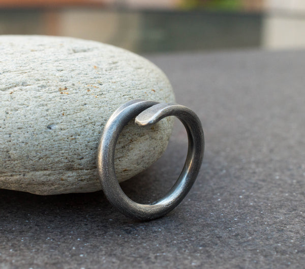 Men's heavy ring made of 925 Silver