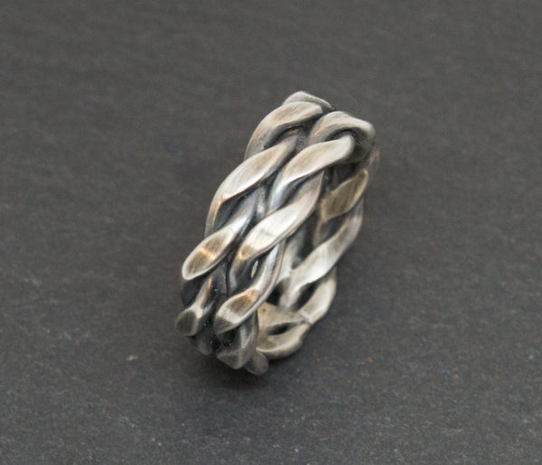 χειροποίητο μοντέρνο αντρικό δαχτυλίδι