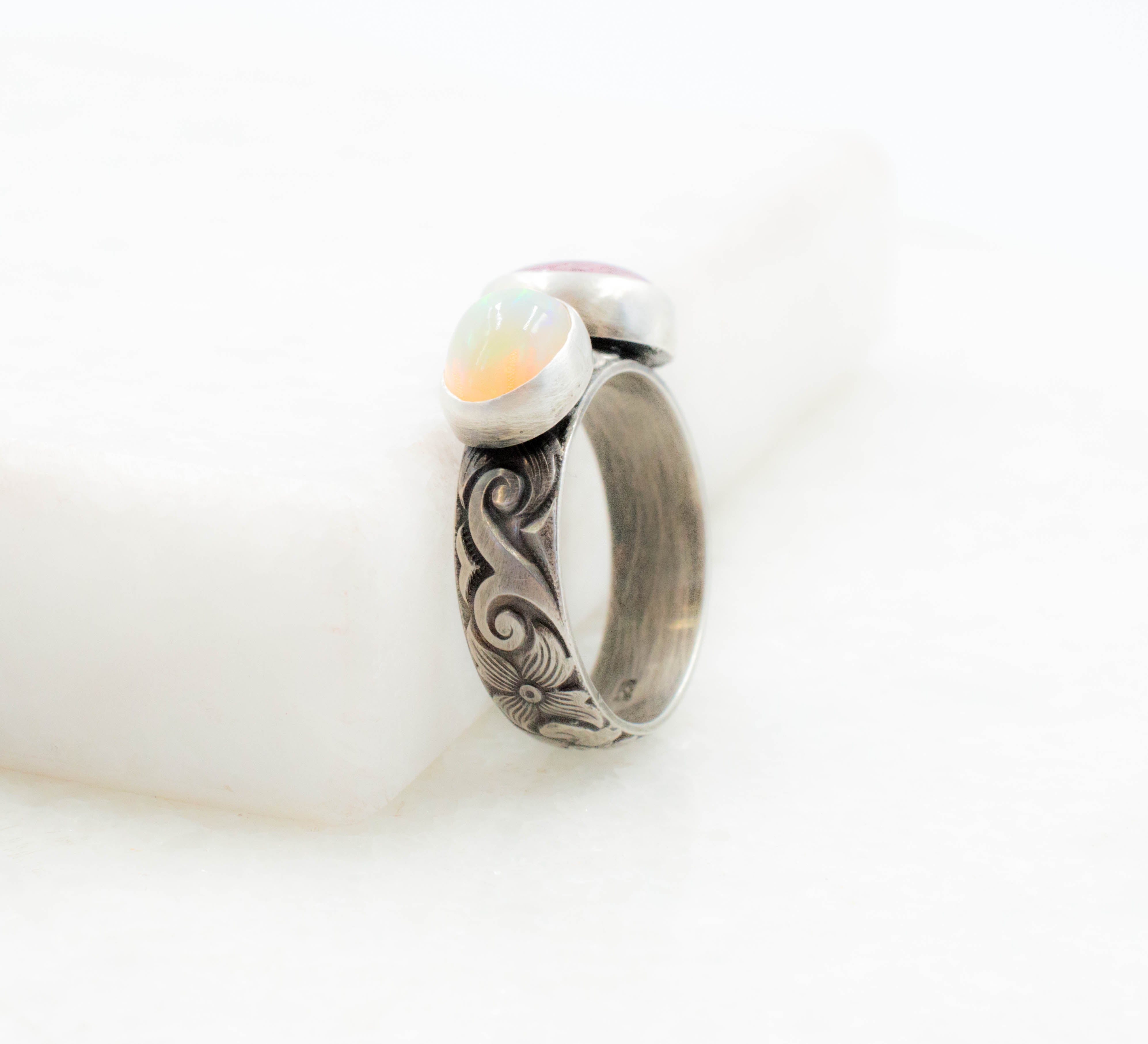 χειροποίητο ασημένιο δαχτυλίδι