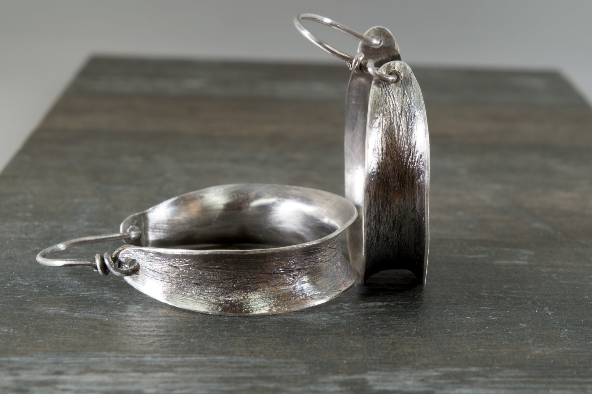 Ασημένια σκουλαρίκια κρίκοι