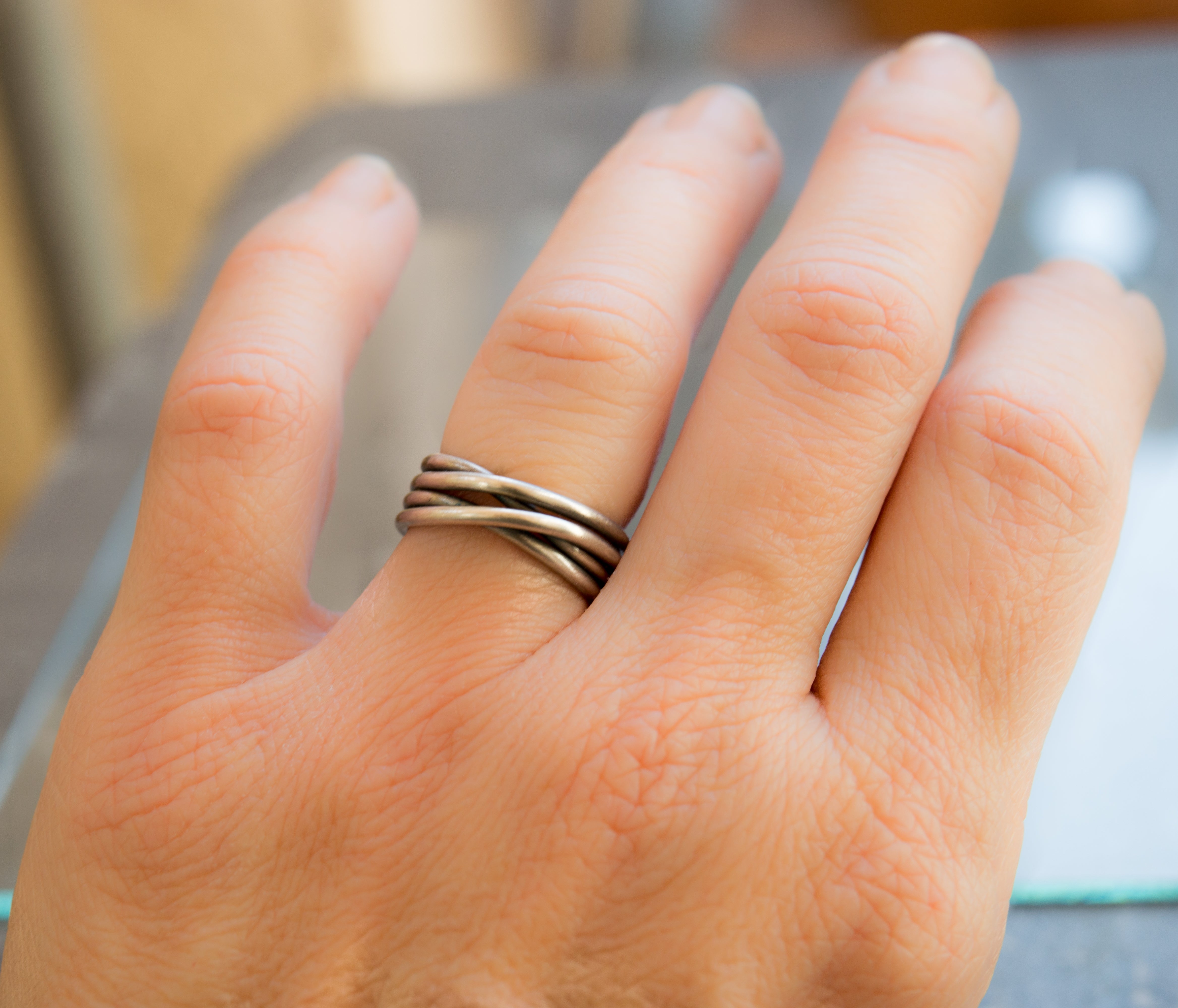 Ασημένιο wrap around δαχτυλίδι