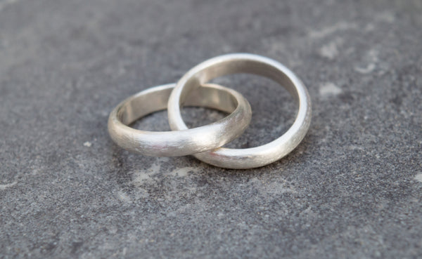 Ασημένιο διπλό δαχτυλίδι unisex
