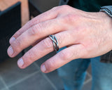 ασημενια δαχτυλιδια ανδρικα rustic