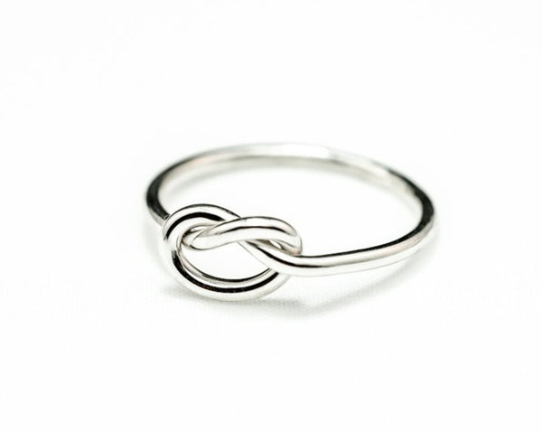 Silver Love Knot - Infinity Ring