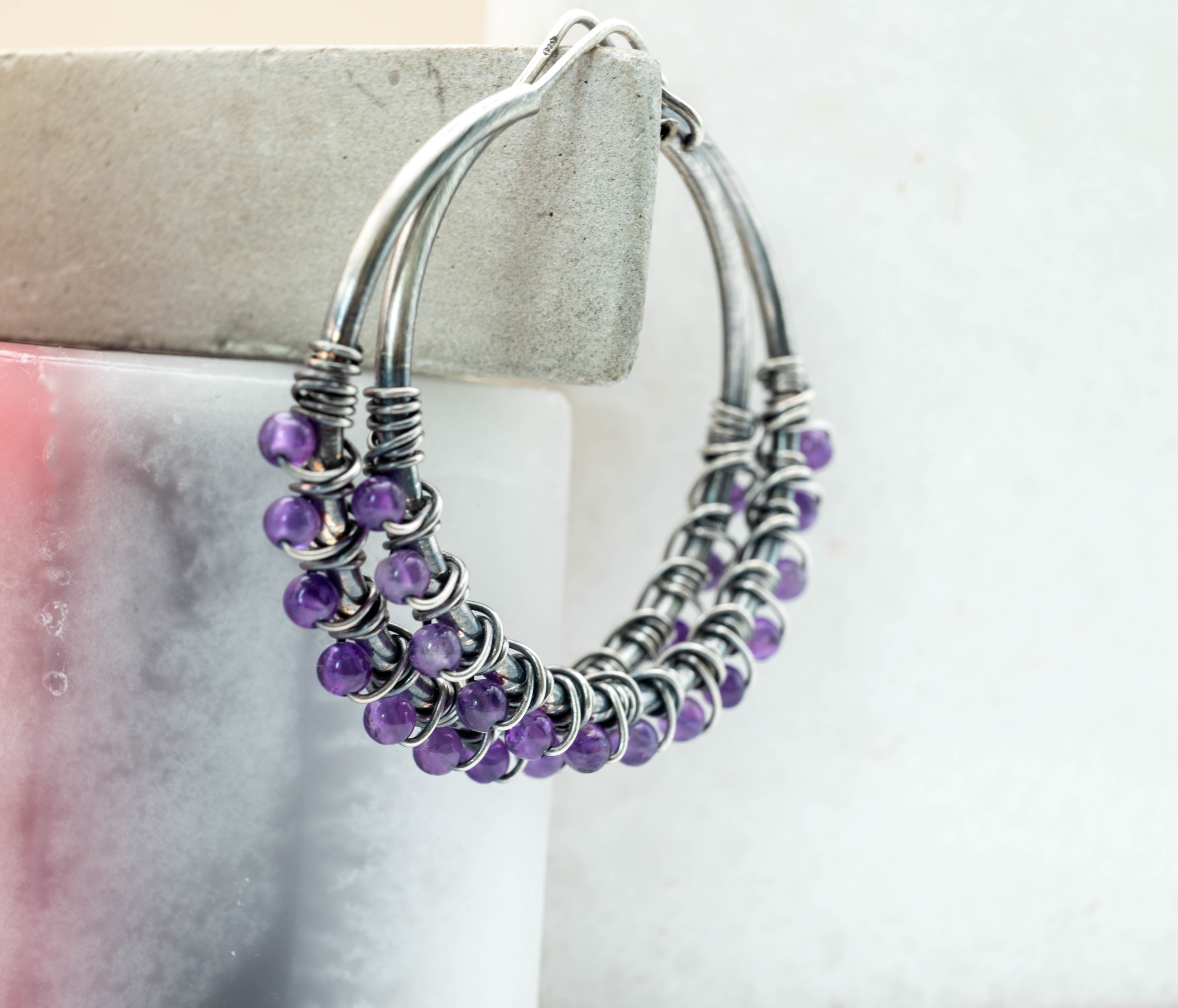 σκουλαρίκια με πέτρες