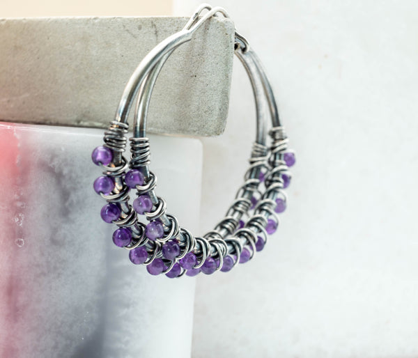 σκουλαρίκια με πέτρες