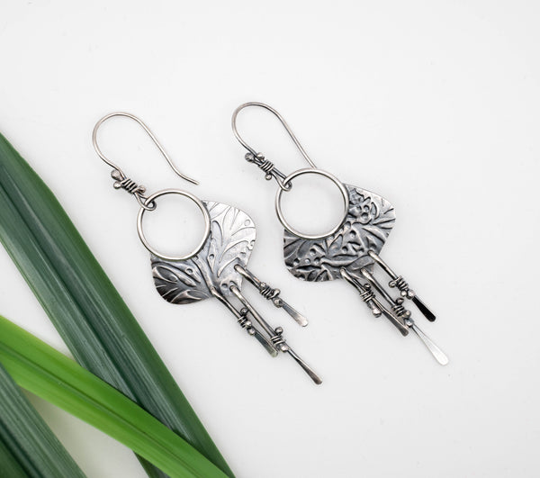 χειροποίητα σημένι σκουλαρίκια κρεμαστά