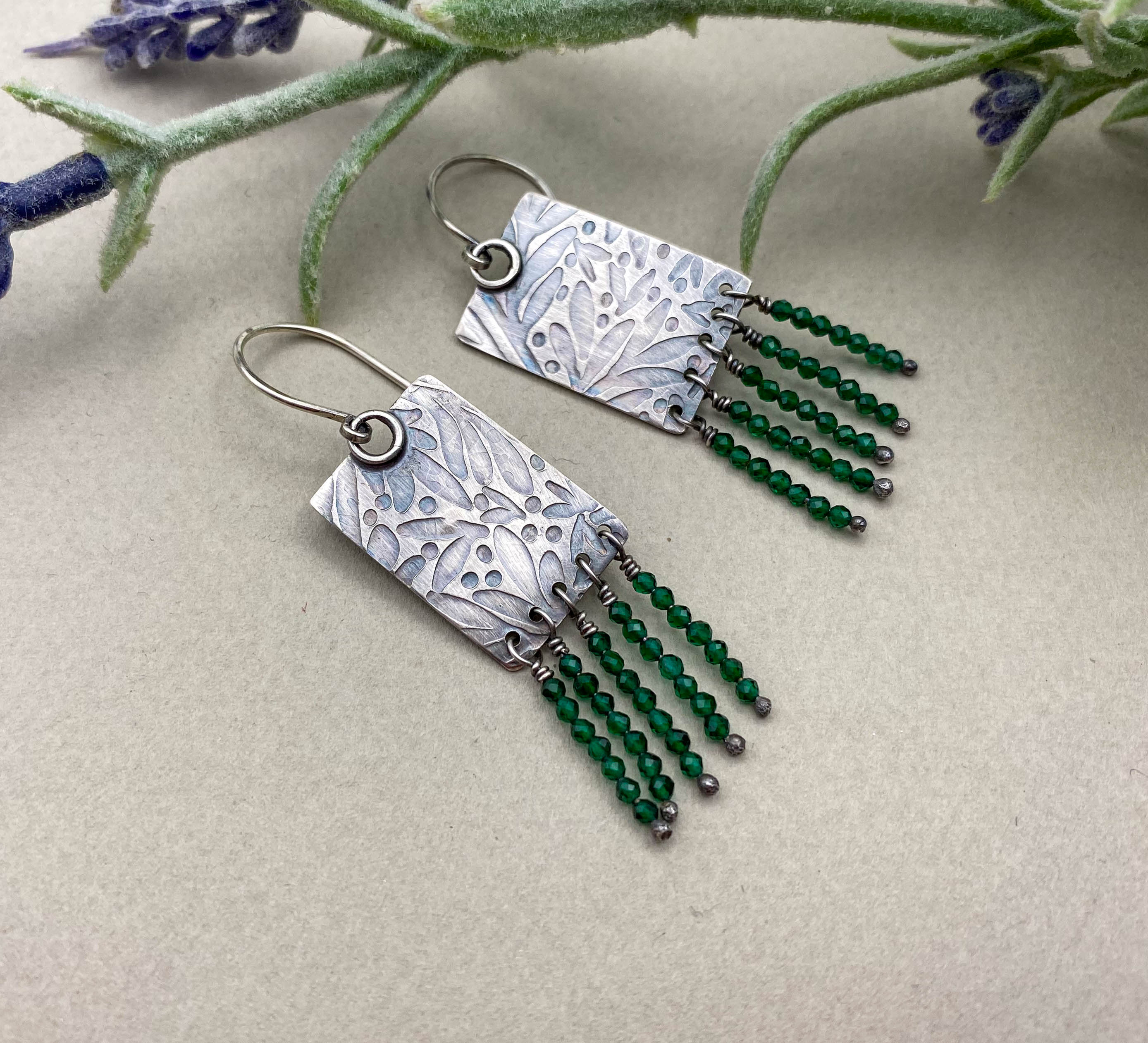 σκουλαρικια κρεμαστα απο ασημι