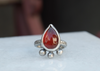 Ασημένιο δαχτυλίδι με κόκκινο Αχάτη(Red Agate) - SILVERstro Κοσμήματα