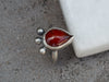Ασημένιο δαχτυλίδι με κόκκινο Αχάτη(Red Agate) - SILVERstro Κοσμήματα