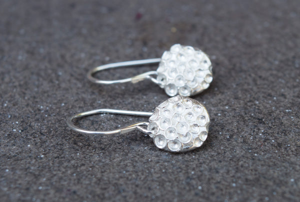 Ασημένια μικρά κρεμαστά σκουλαρίκια - SILVERstro Κοσμήματα