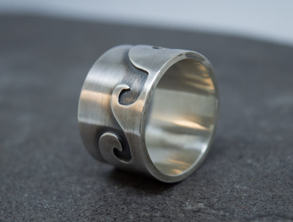 Unisex χειροποίητο ασημένιο δαχτυλίδι - SILVERstro Κοσμήματα