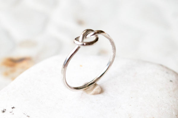 Silver Love Knot - Infinity Ring