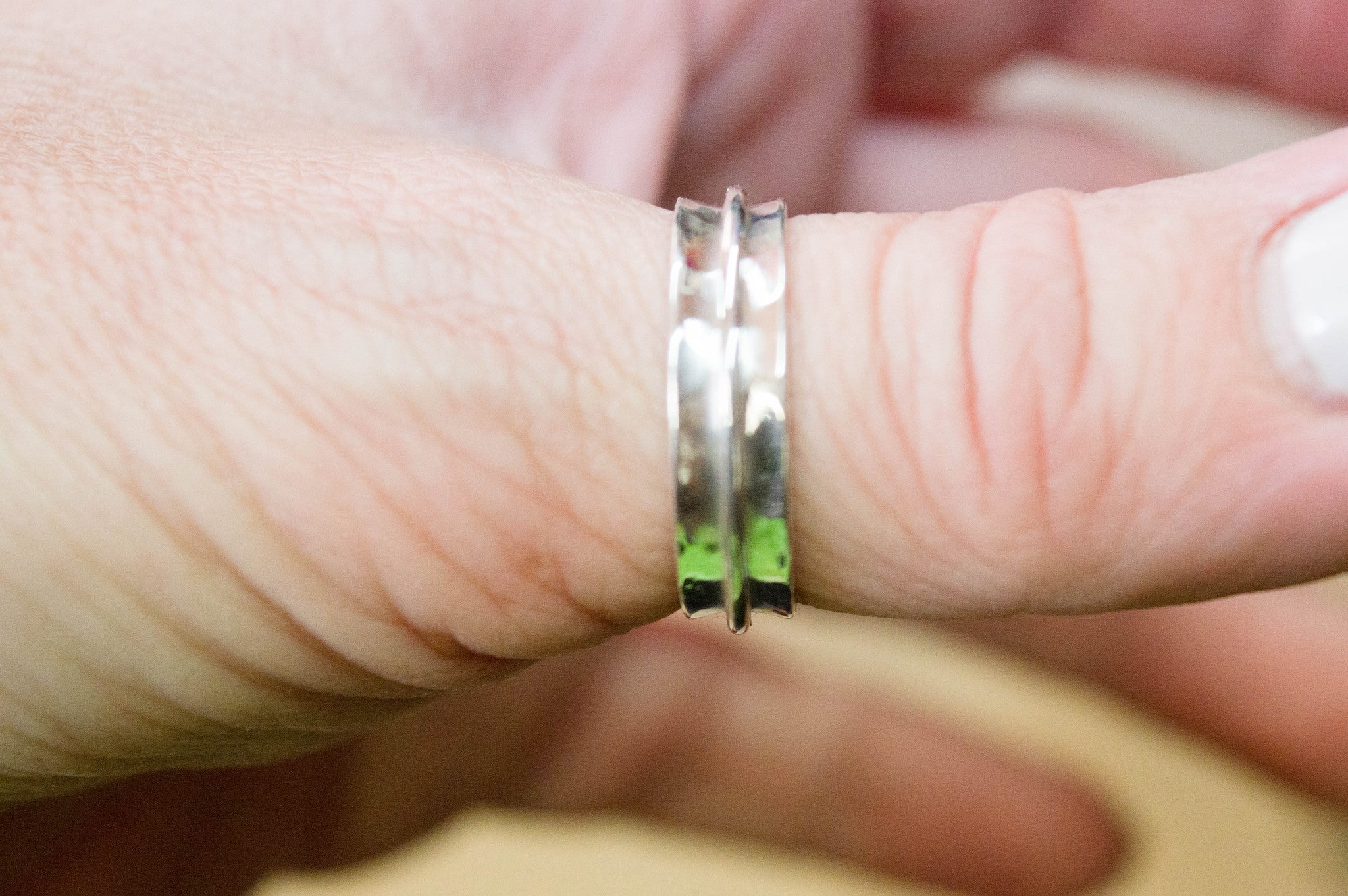 Ασημένιο Χειροποίητο Δαχτυλίδι Αντίχειρα - Minimal Design