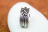 Spinner δαχτυλίδι ασήμι 925 love knot βεράκι 10mm – frontal view – SILVERstro