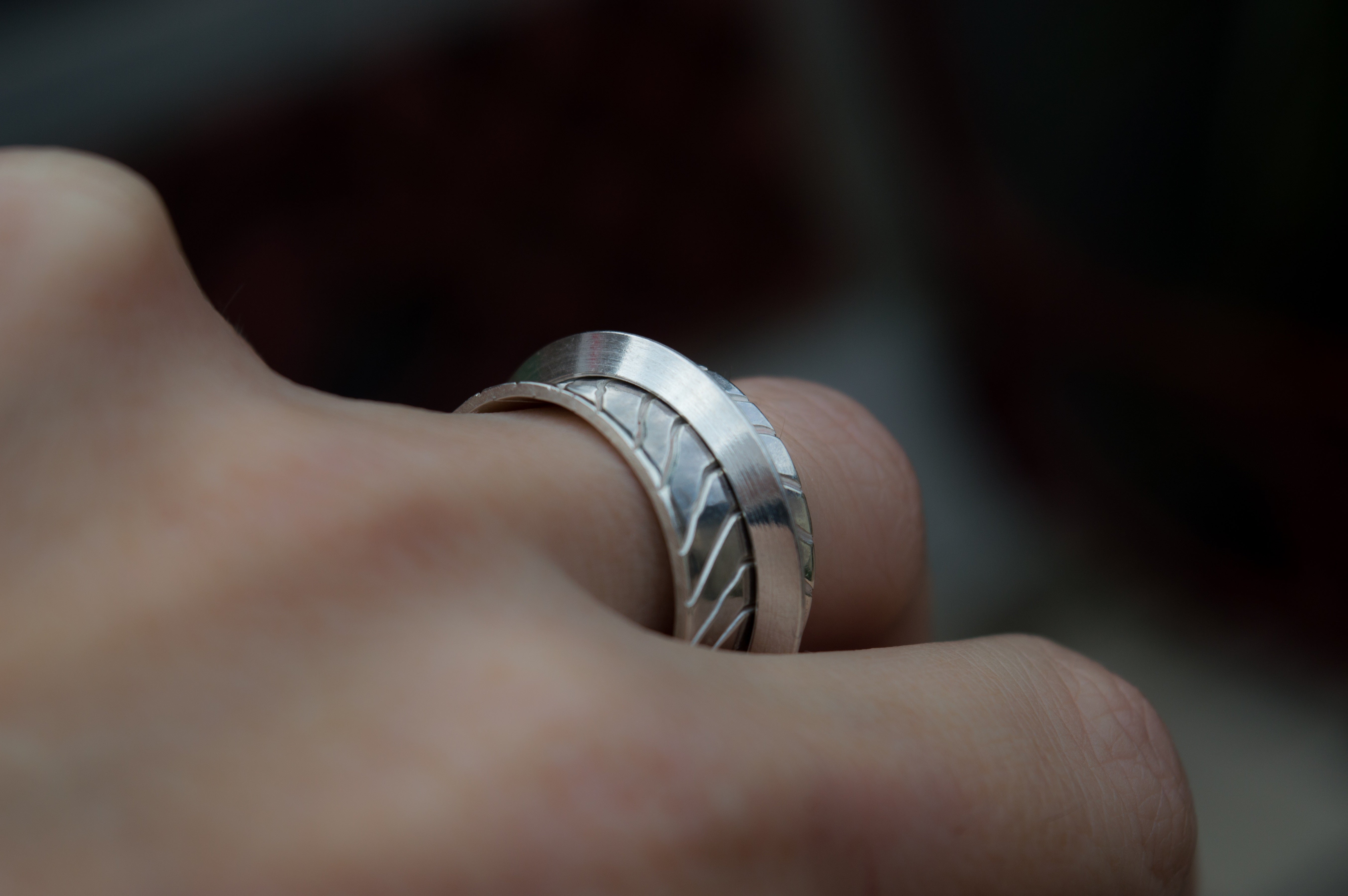 Ασημένιο spinner δαχτυλίδι minimal - SILVERstro Κοσμήματα