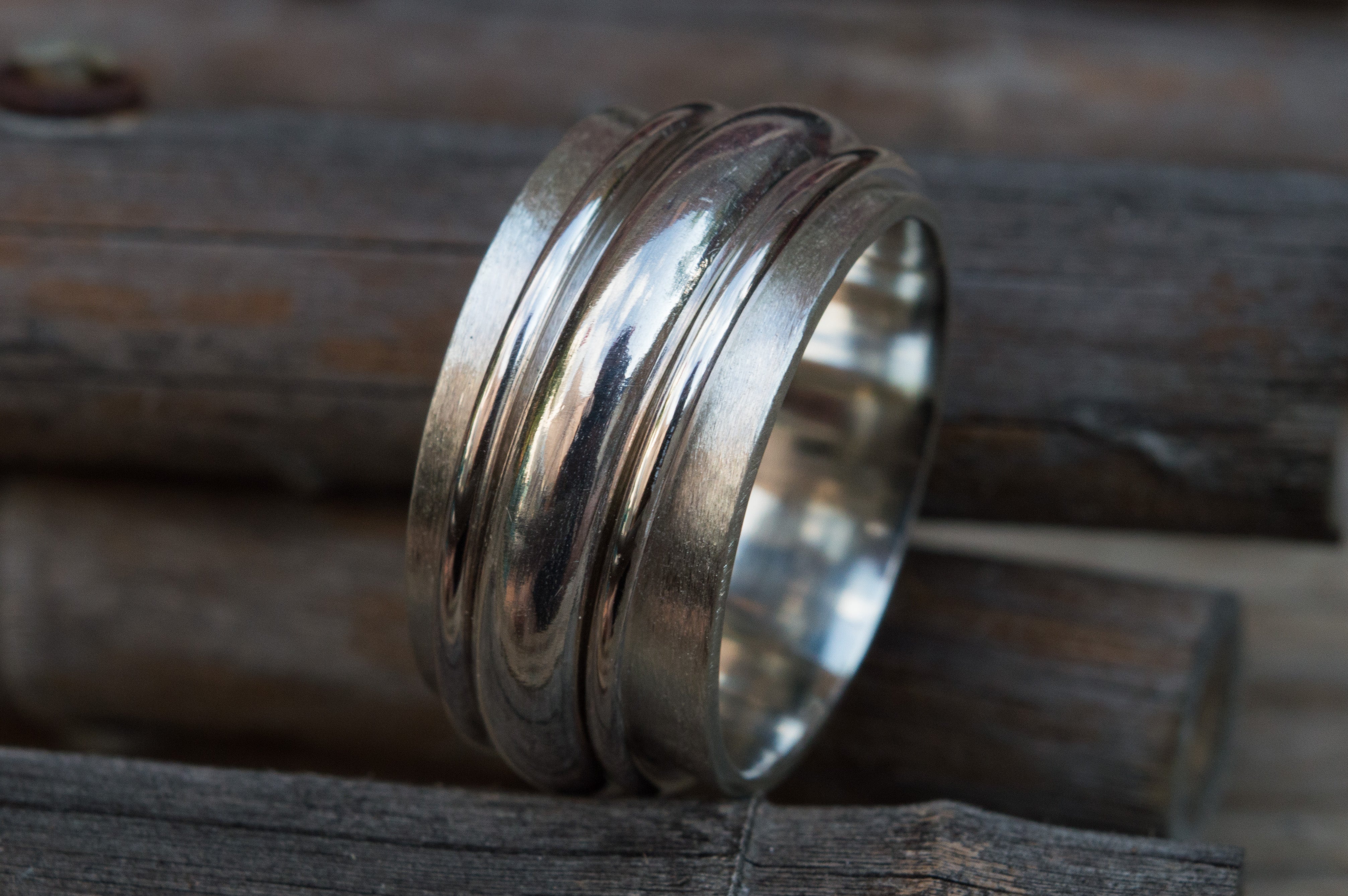 Ανδρικό δαχτυλίδι spinner(spinner ring) - SILVERstro Κοσμήματα